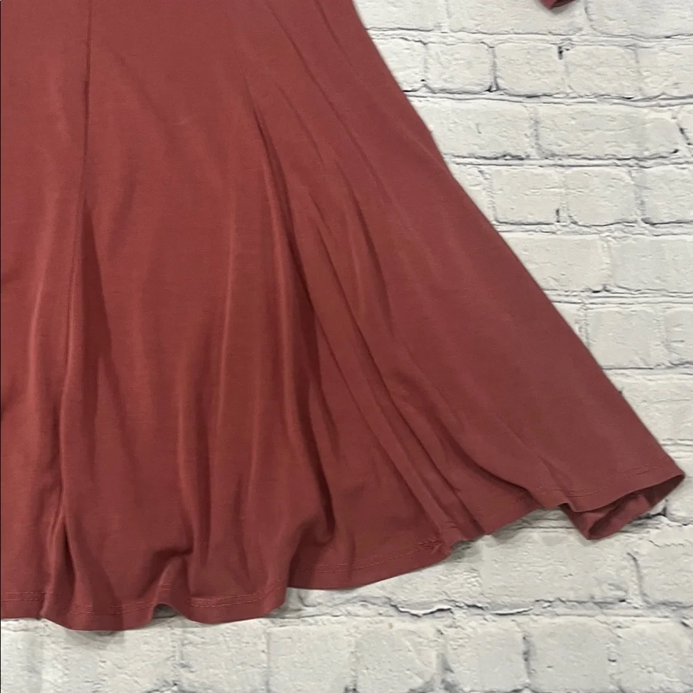 Rust Red Flowy Dress - Picture 5 of 13